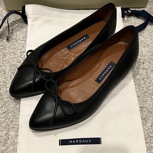 Margaux Elegant Black Flats with Bow